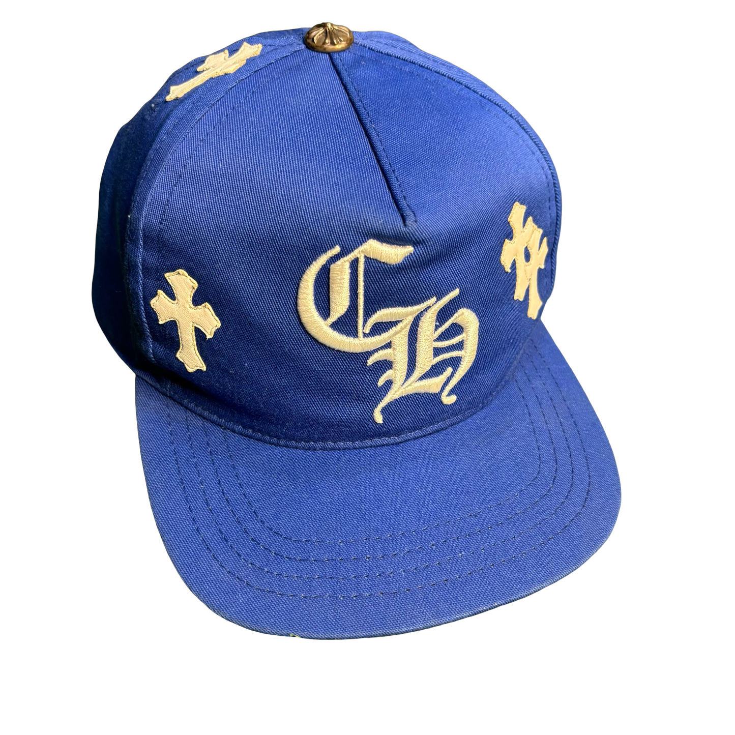 Chrome Hearts Blue Multicross Trucker Hat