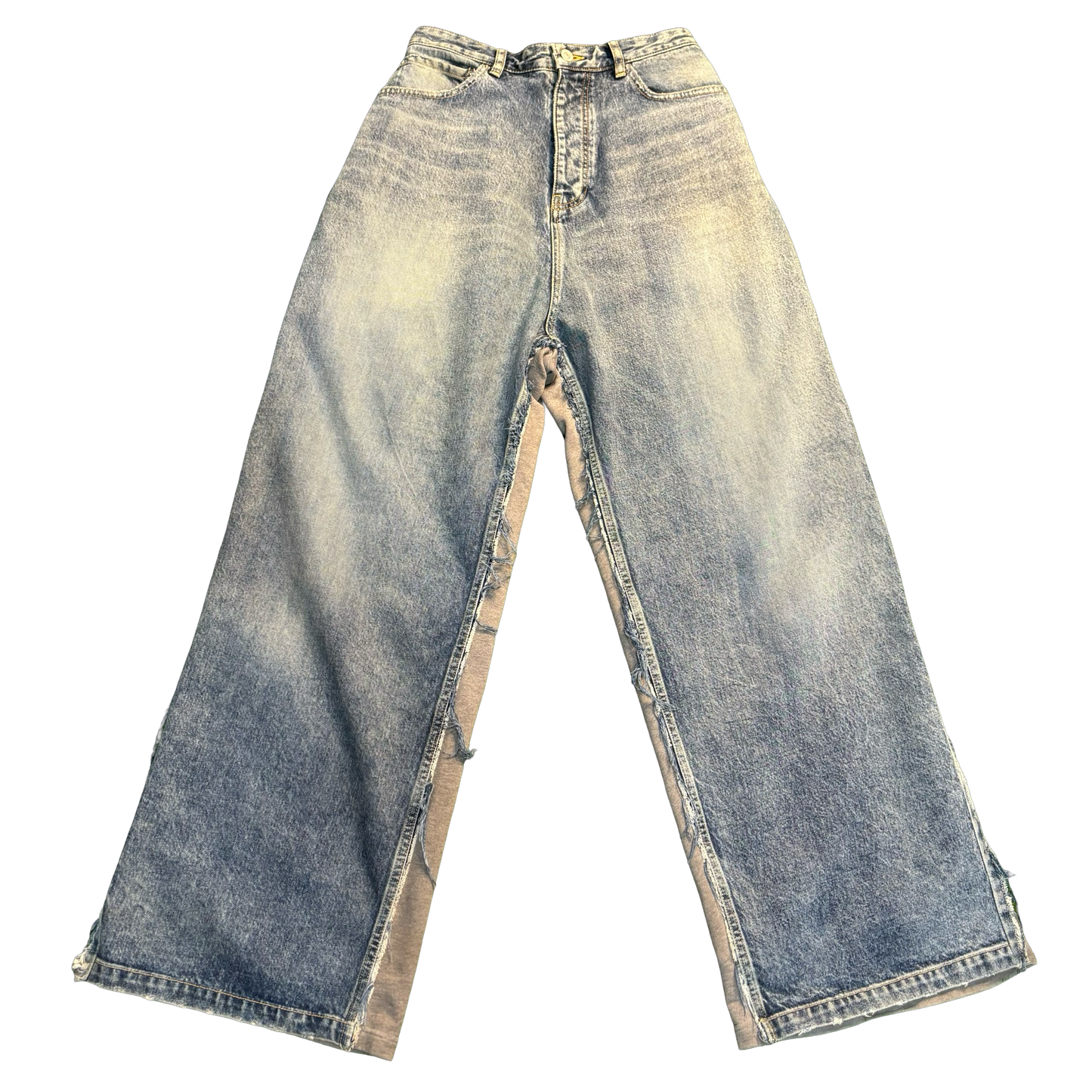 Balenciaga Hybrid Distressed Denim Pants