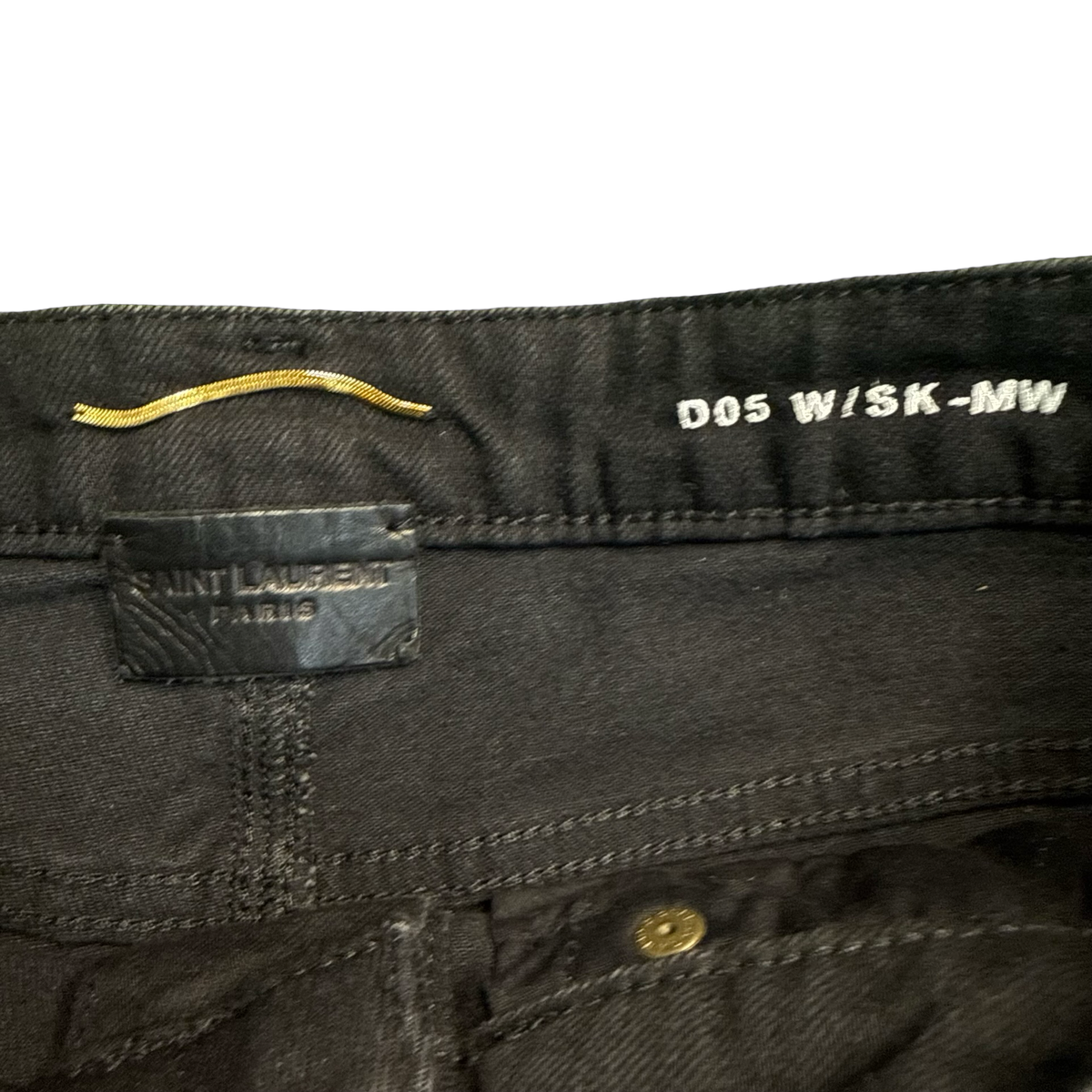 Saint Laurent Black Skinny-Fit Denim Jeans