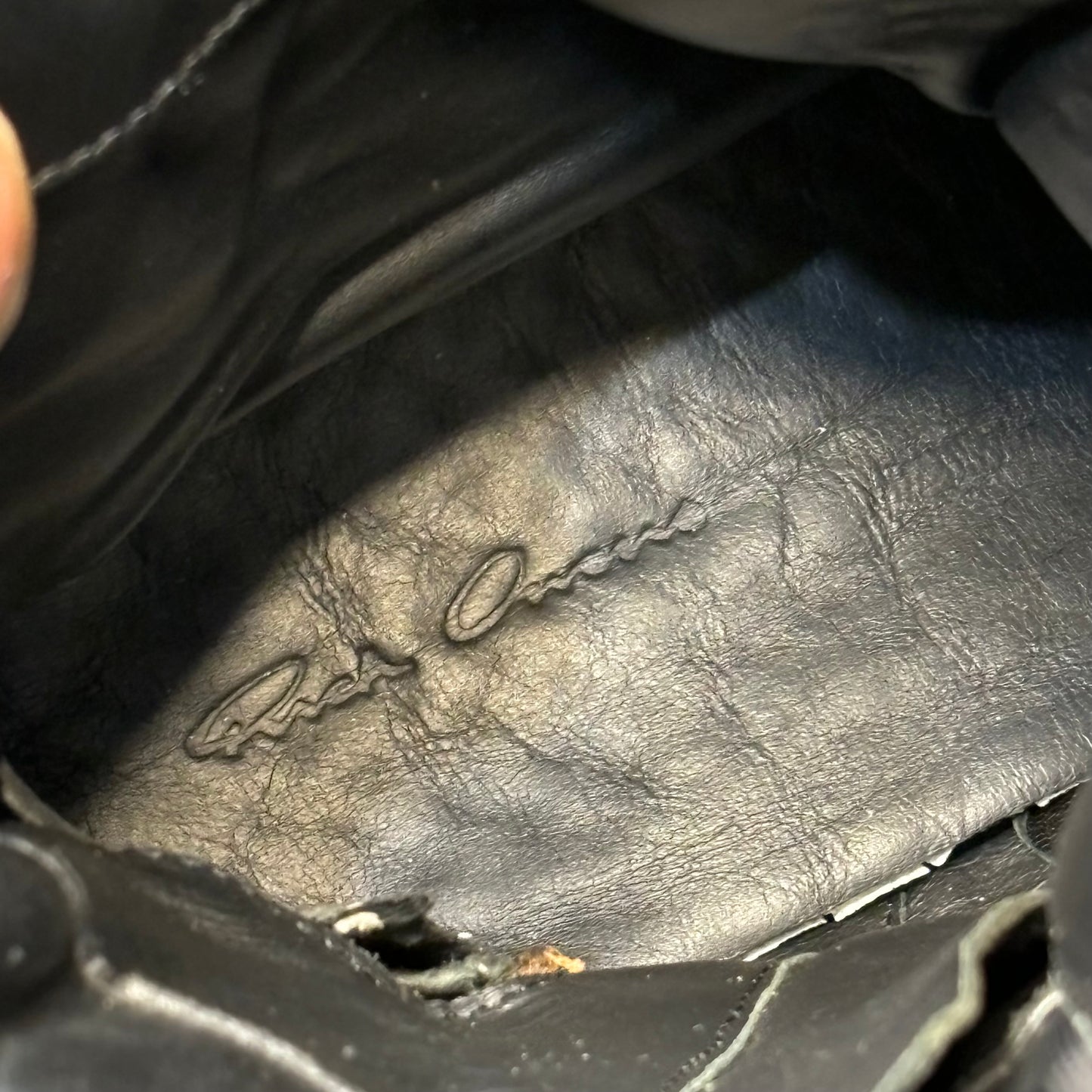 Rick Owens Crinkled Leather Geobaskets