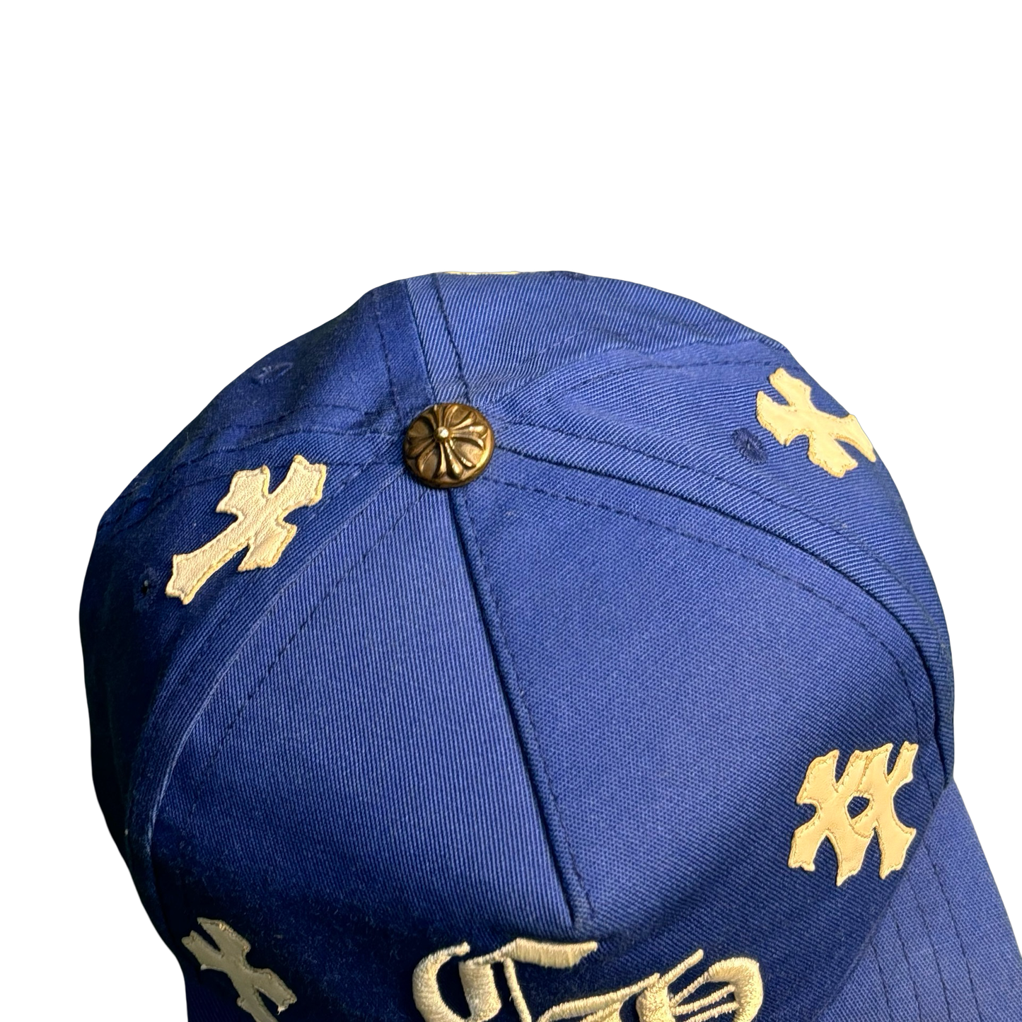 Chrome Hearts Blue Multicross Trucker Hat