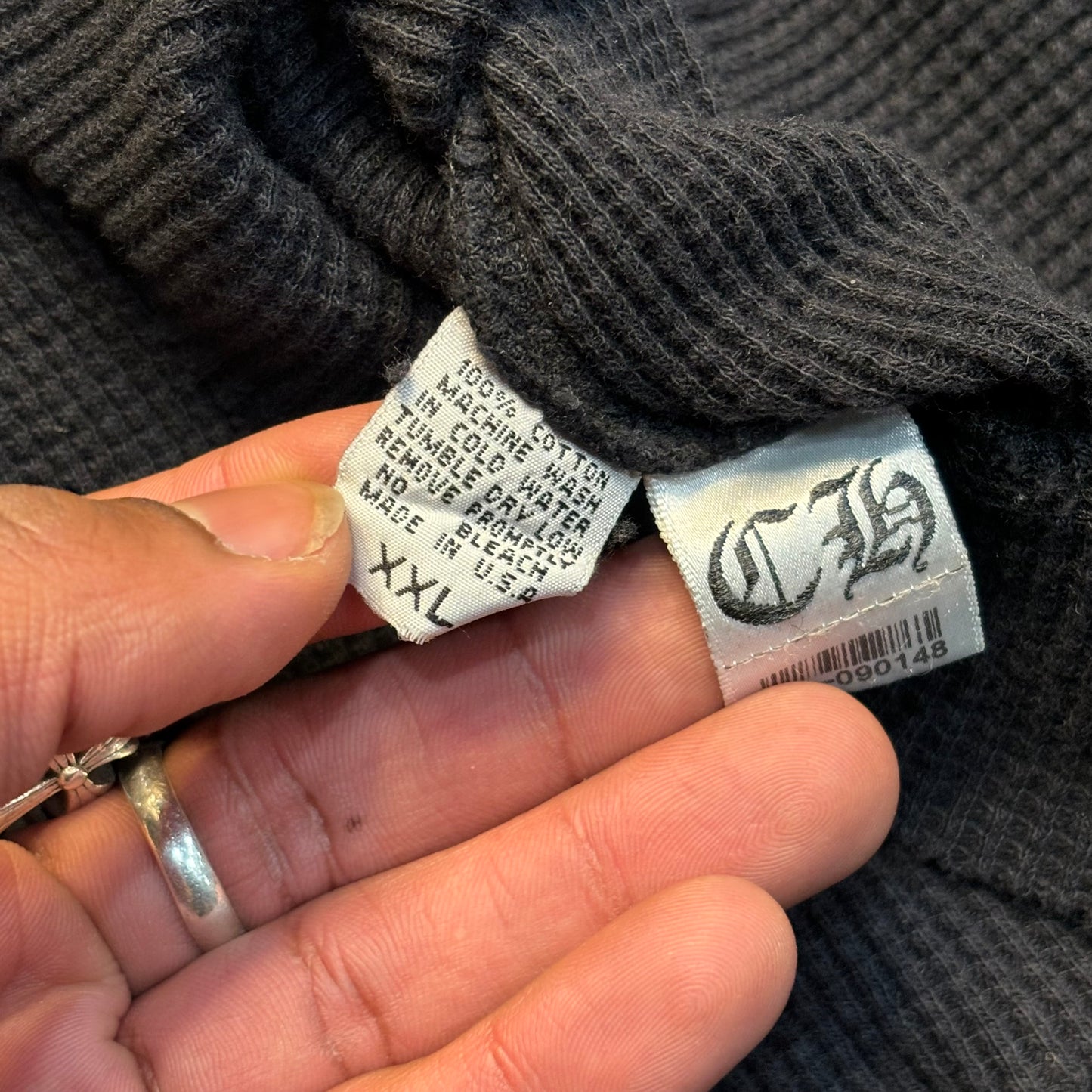 Chrome Hearts Thermal Scroll Logo Longsleeve Shirt