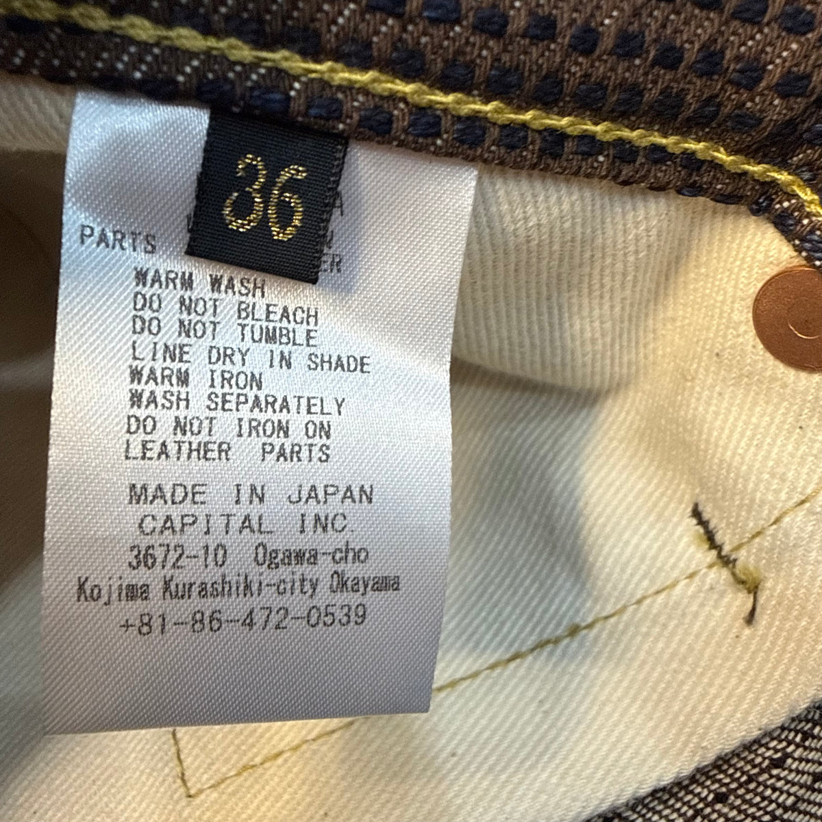 Kapital Century Denim 5P Monkey Cisco-N5S