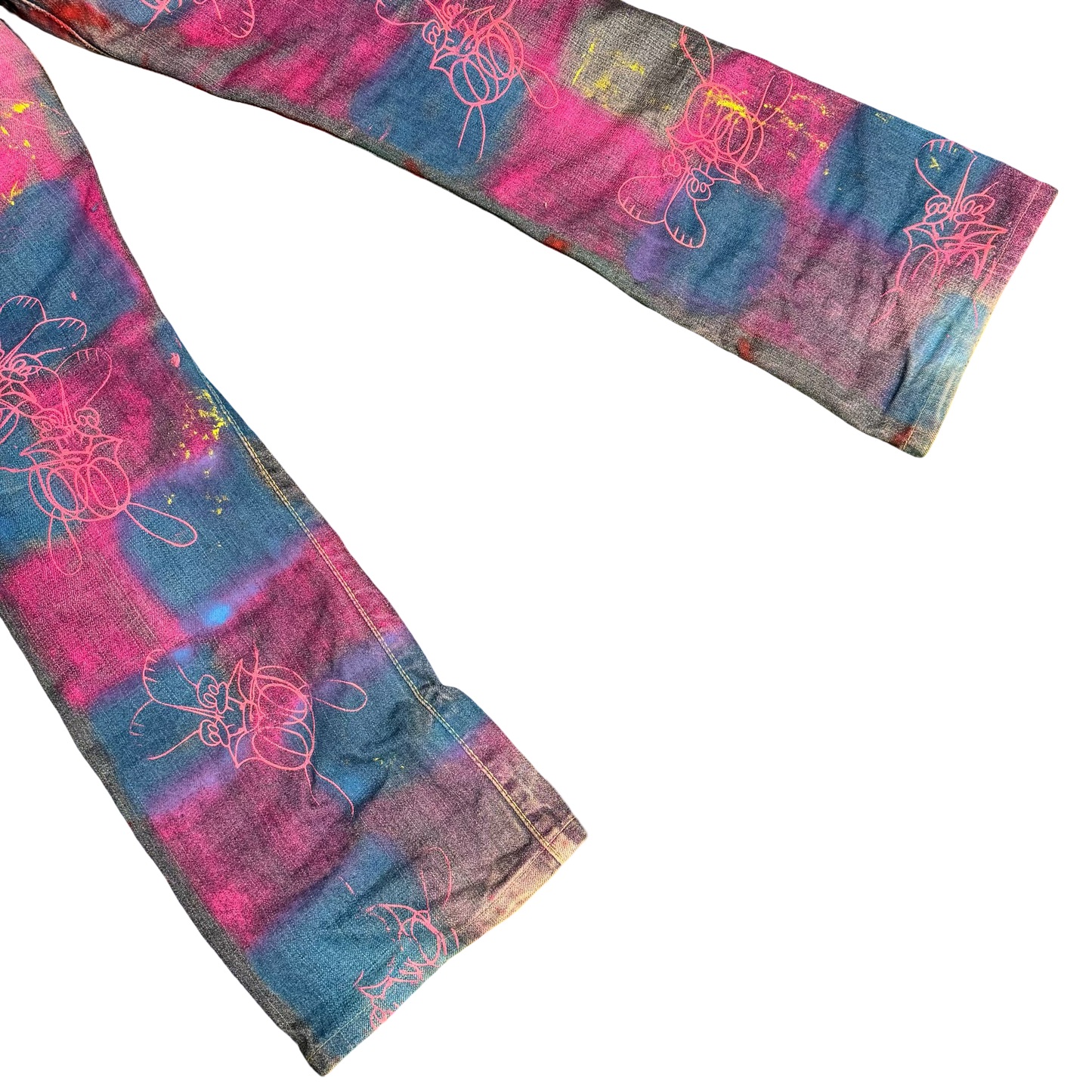 Skoloct Hand-Painted Graffiti Selvedge Denim