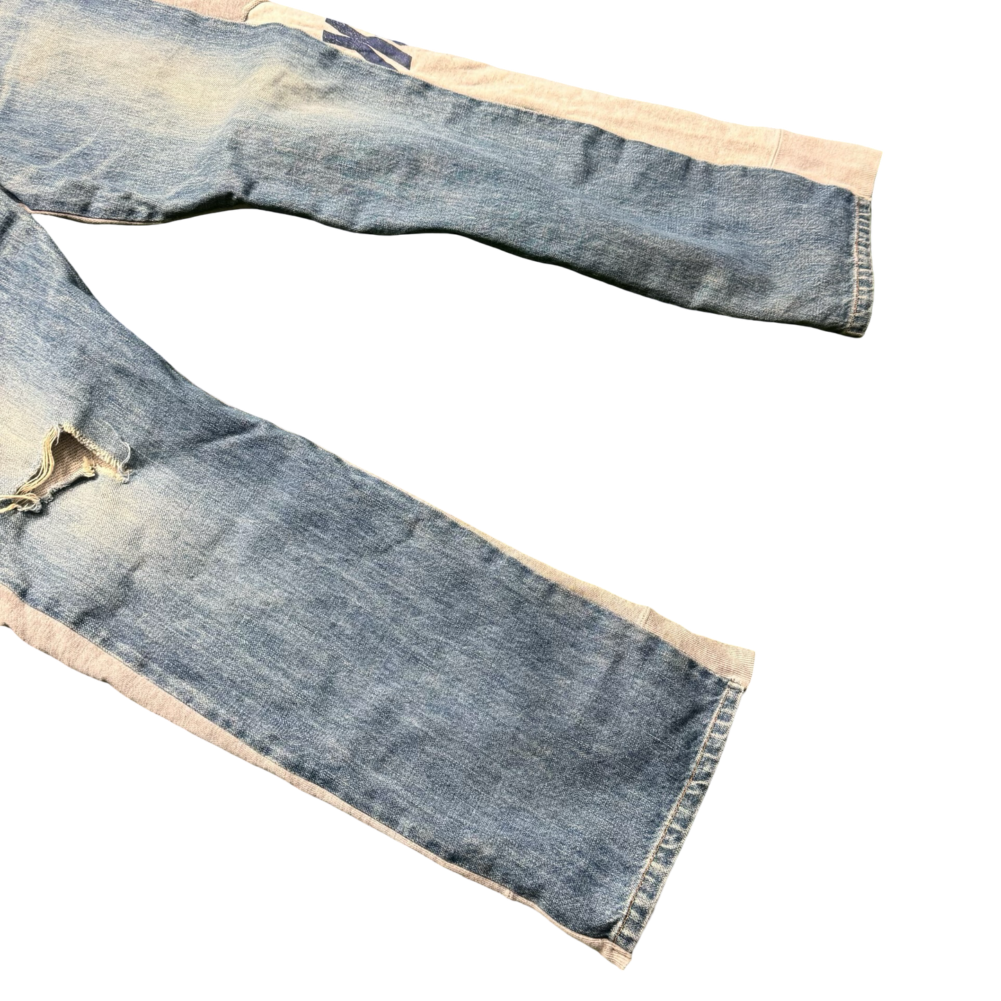 Undercover Autum/Winter 2002 “IMMADTOO” Hybrid Denim Jeans