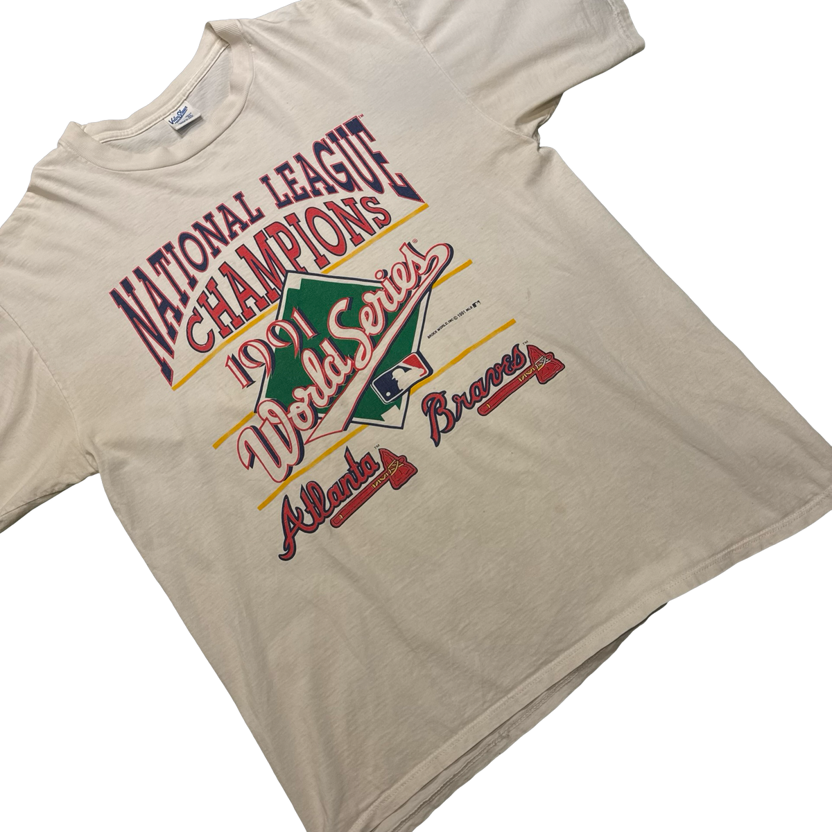 Vintage 1991 Atlanta Braves National League Champions Tee