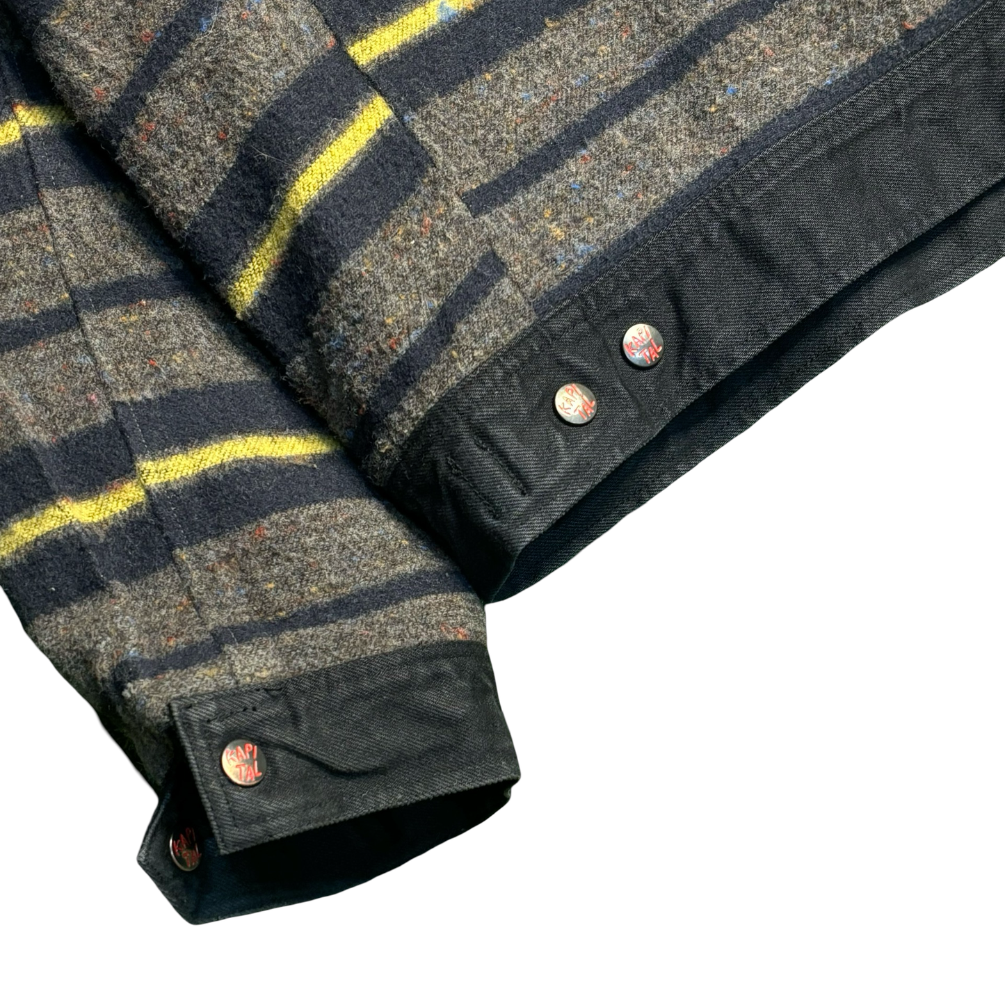 Kapital Denim Bone Lining Reversible Zip-Up Work Jacket