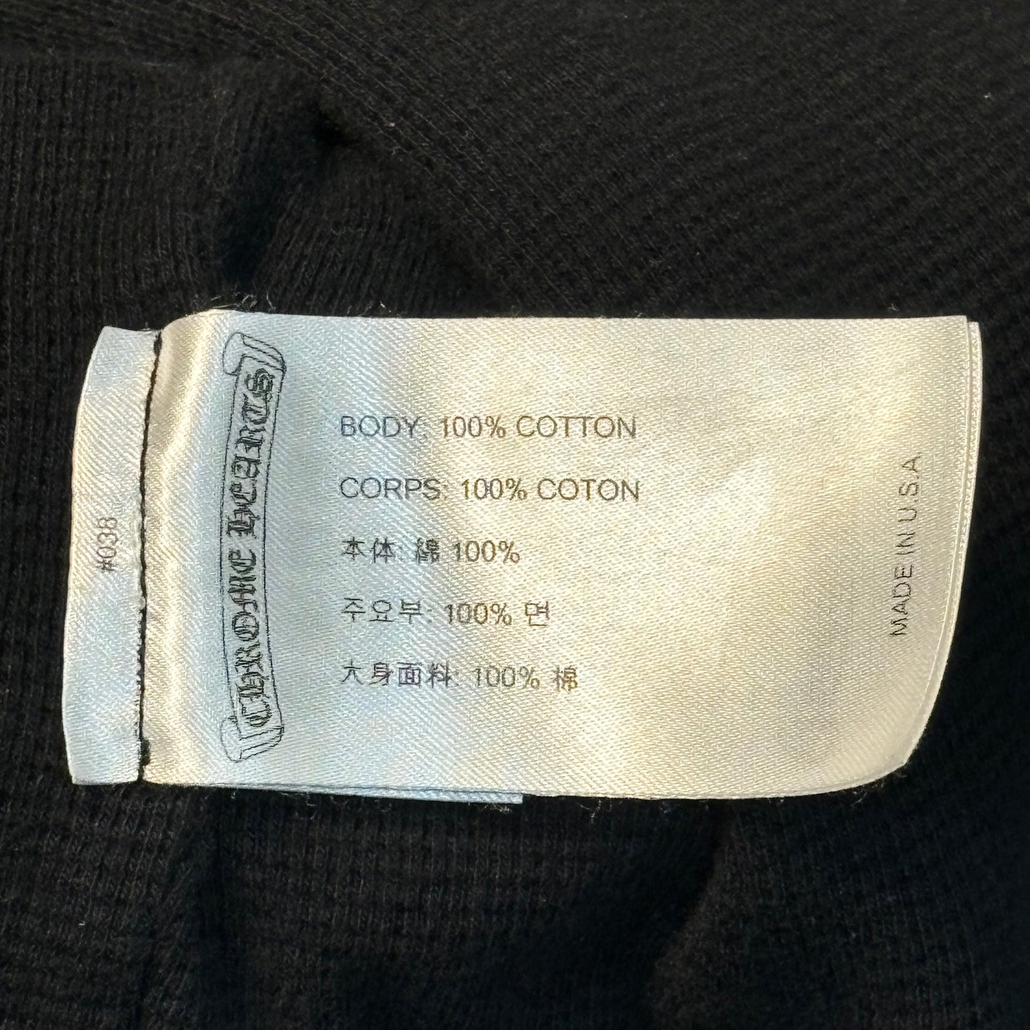 Chrome Hearts Thermal Script Logo Hoodie