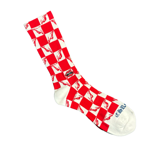 Chrome Hearts Red Matty Boy Socks