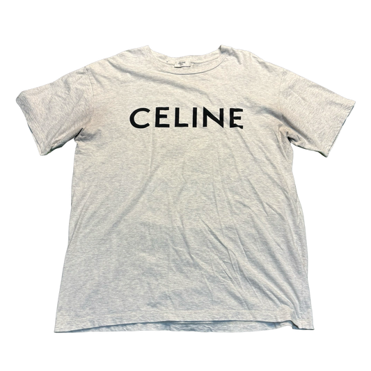 Celine Grey Logo Tee