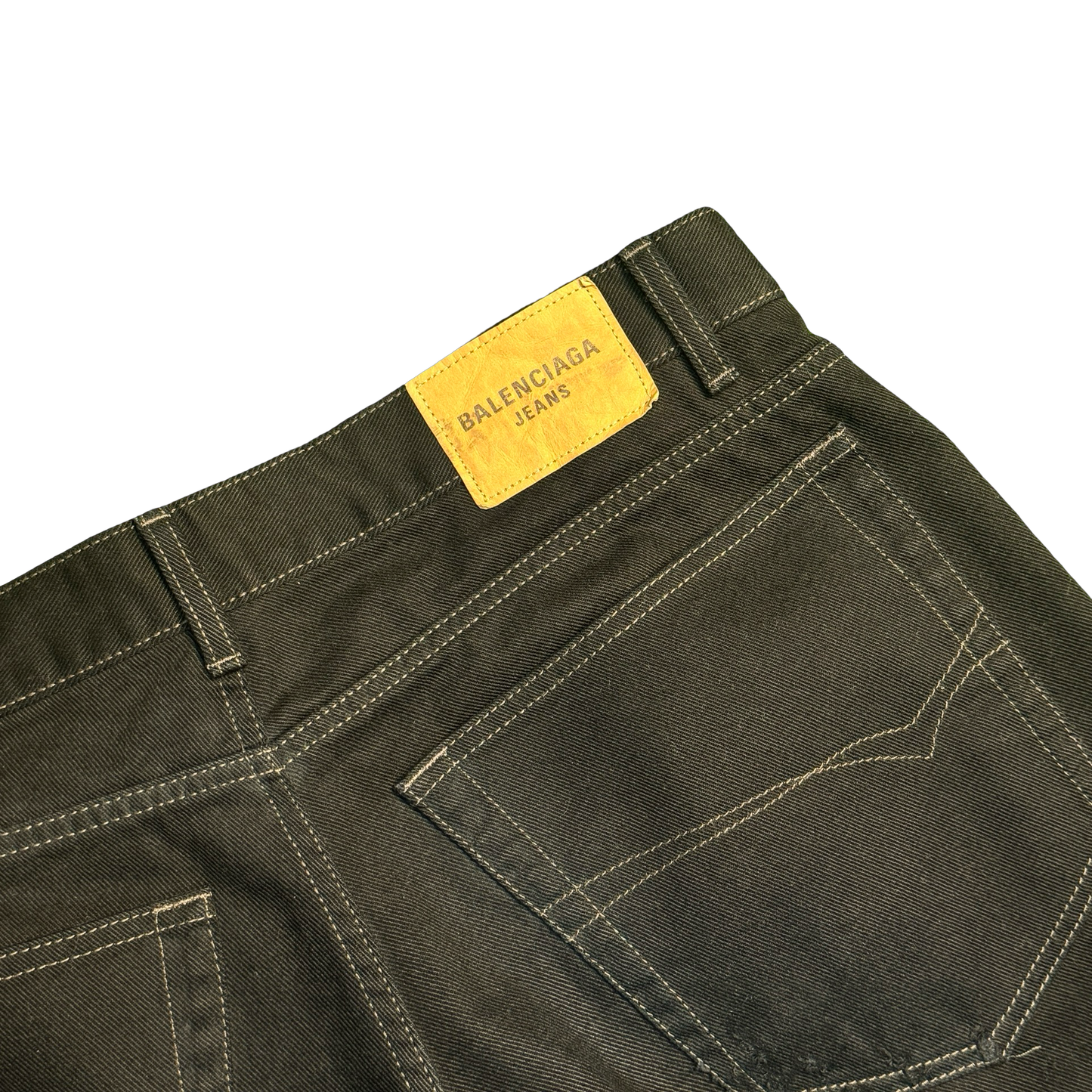 Balenciaga Black Baggy Distressed Denim