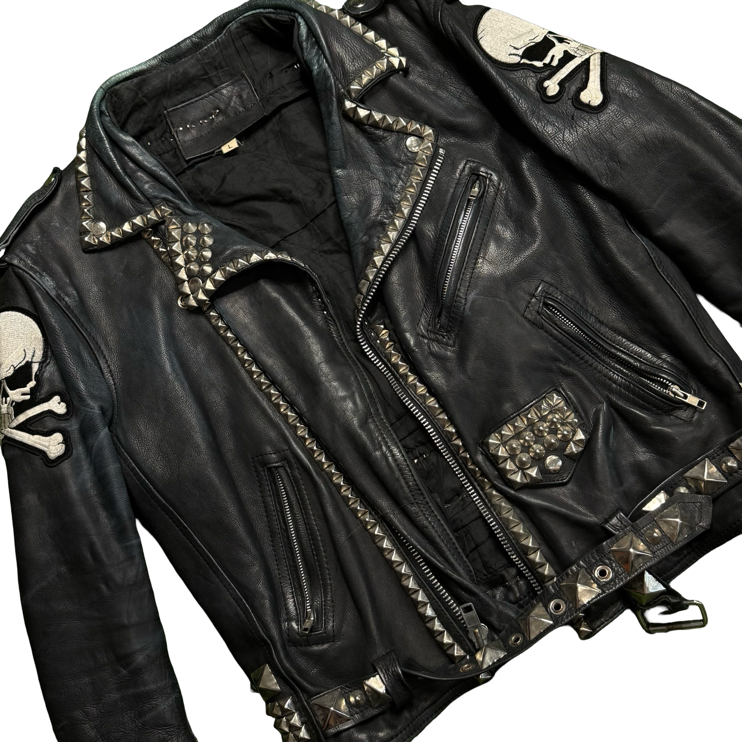 Vintage Leather Motorcycle Jacket