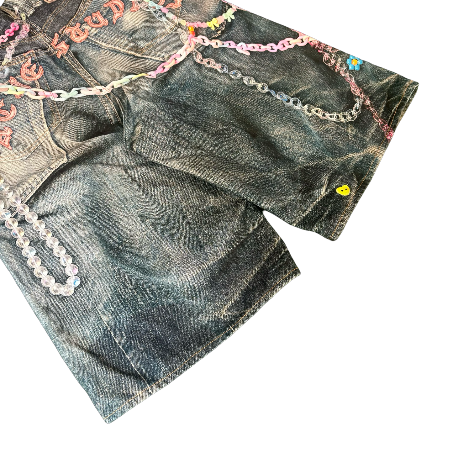 Acne Studios Trompe l’oeil Denim Shorts