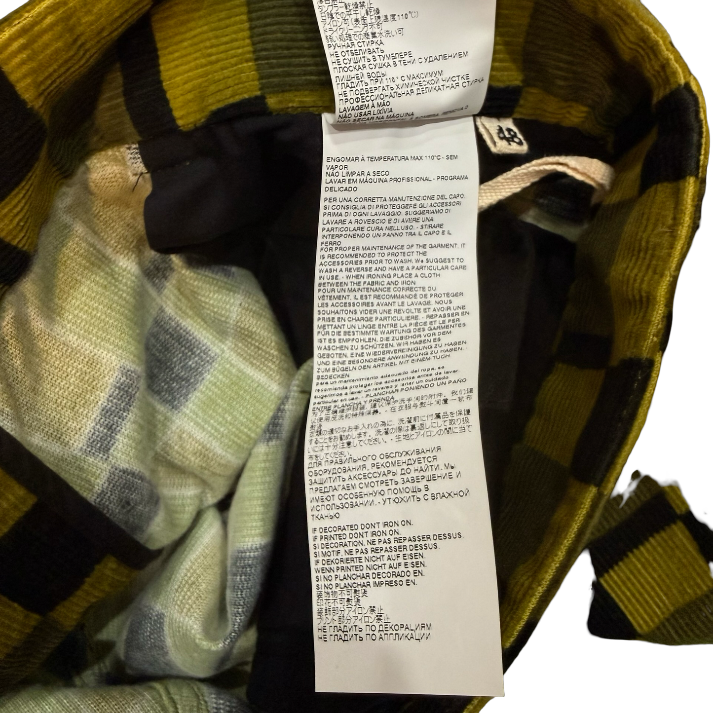 Marni Damier Corduroy Cargo Trousers