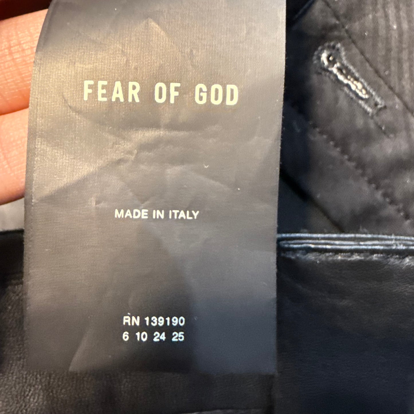 Fear of God Eternal Leather Pants