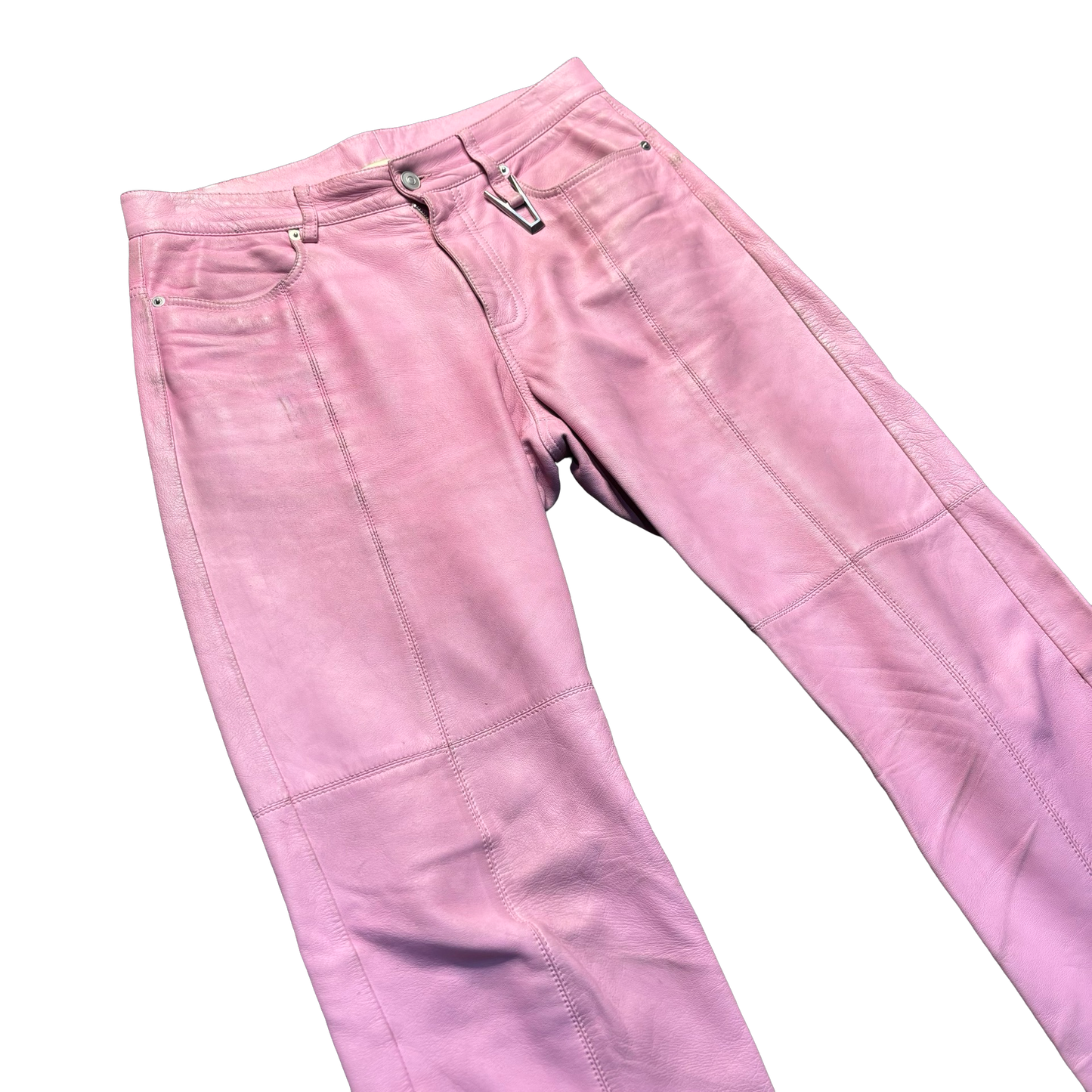 Alyx Pink Leather Biker Pants