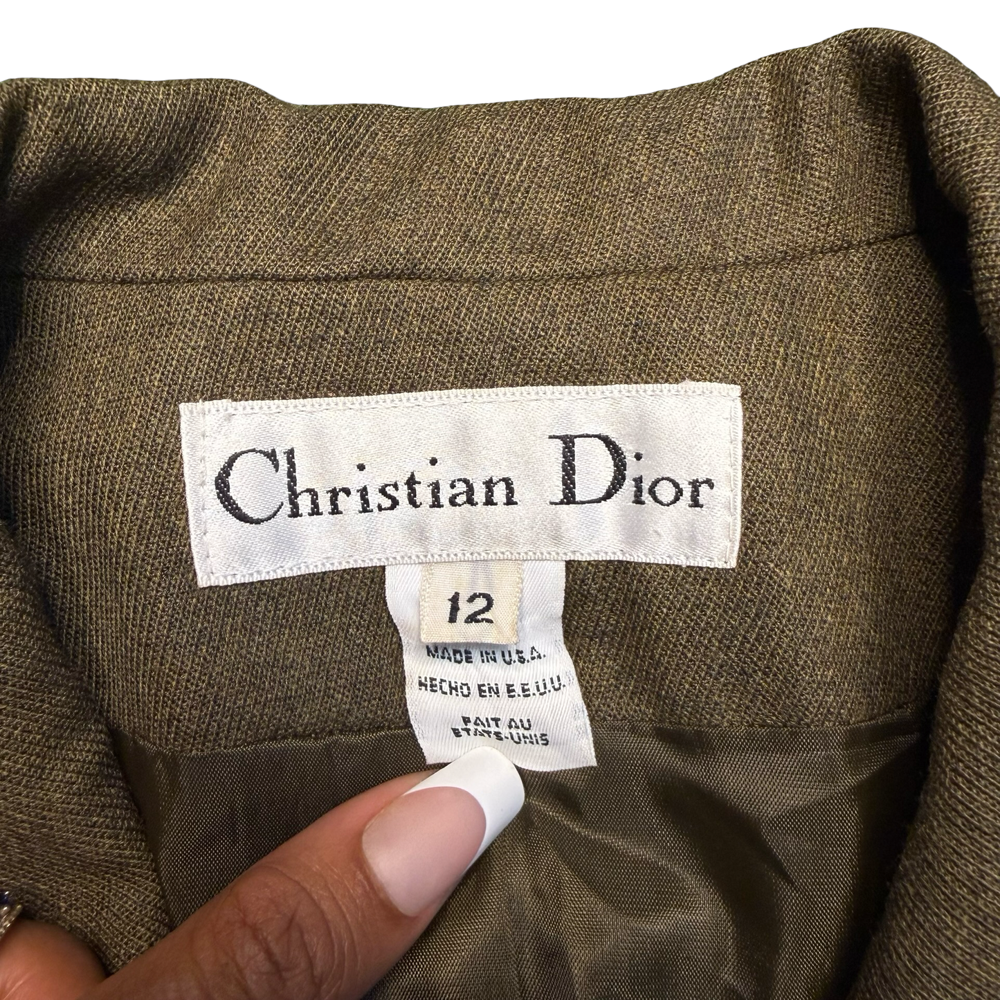 Vintage Christian Dior Monsieur Double Breasted Blazer
