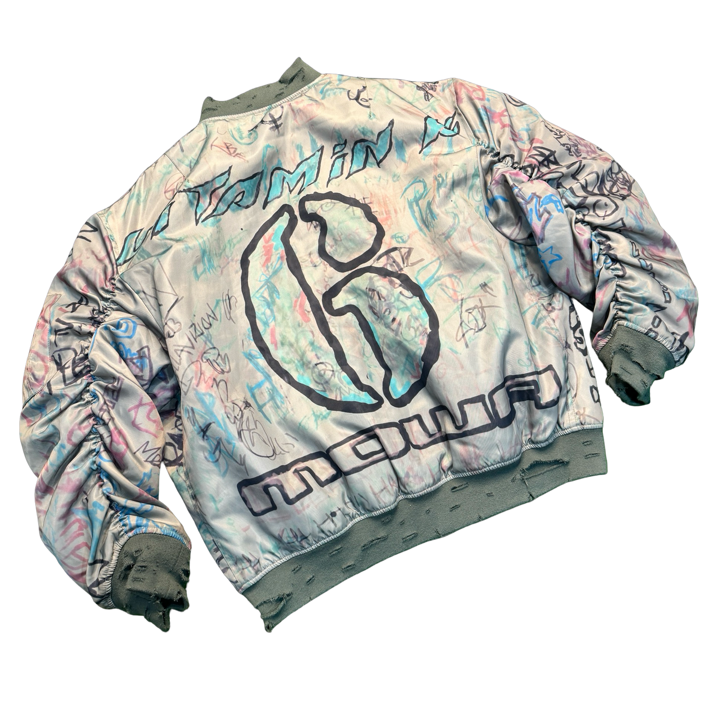 Mowalola Reversible Graffiti Bomber