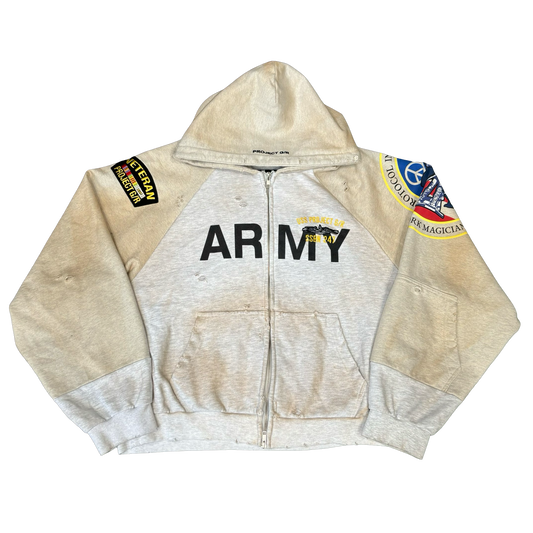 Project GR NYC Exclusive Army Zip-Up Hoodie