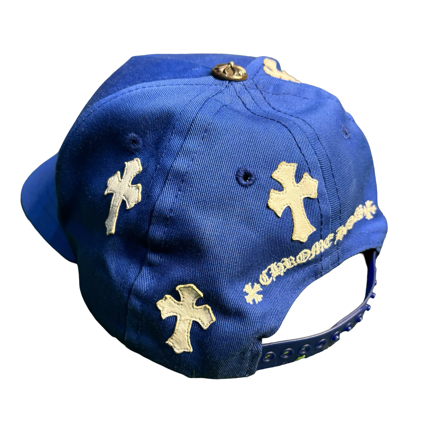 Chrome Hearts Blue Multicross Trucker Hat