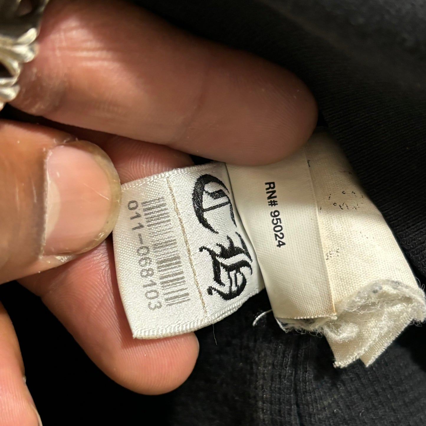 Chrome Hearts Thermal “F*ck You” Scroll Zip-Up Hoodie