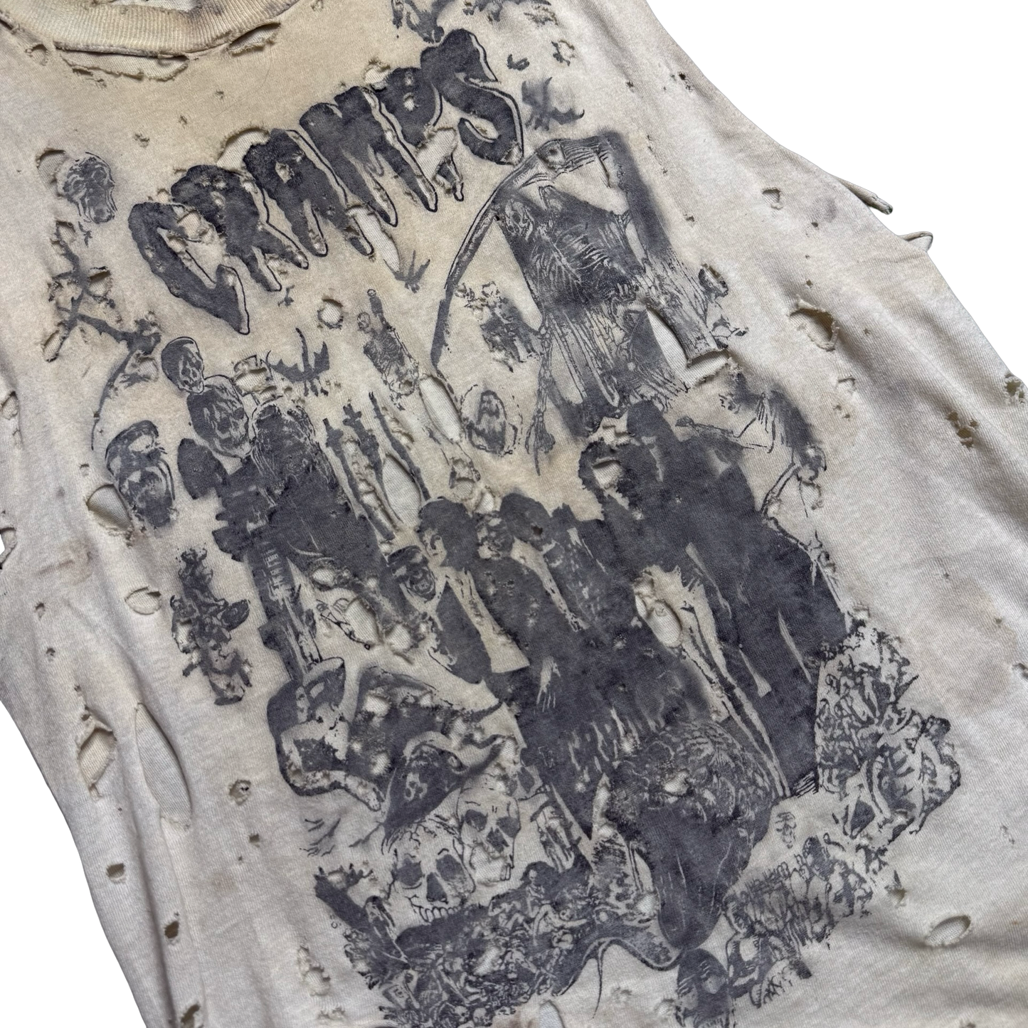 Vintage 1980s The Cramps Cut-Off