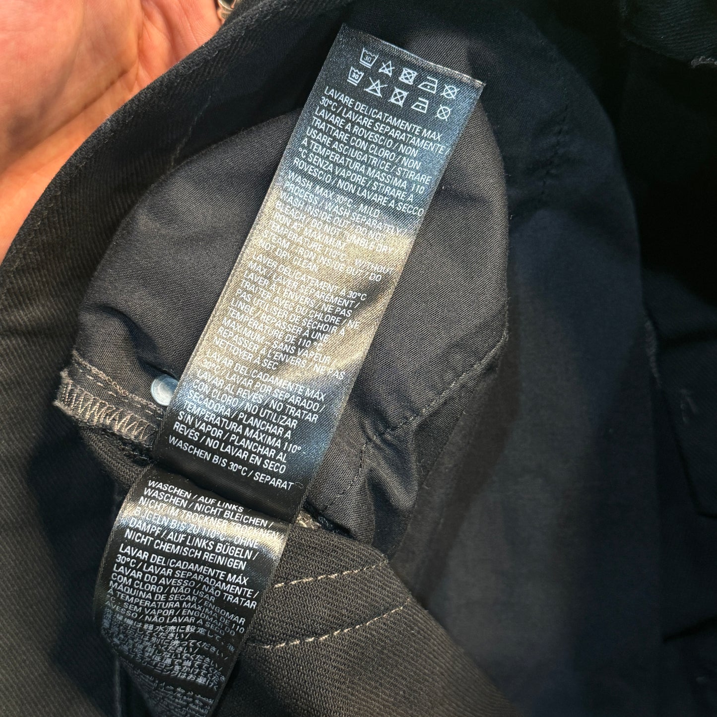 Balenciaga Black Baggy Distressed Denim