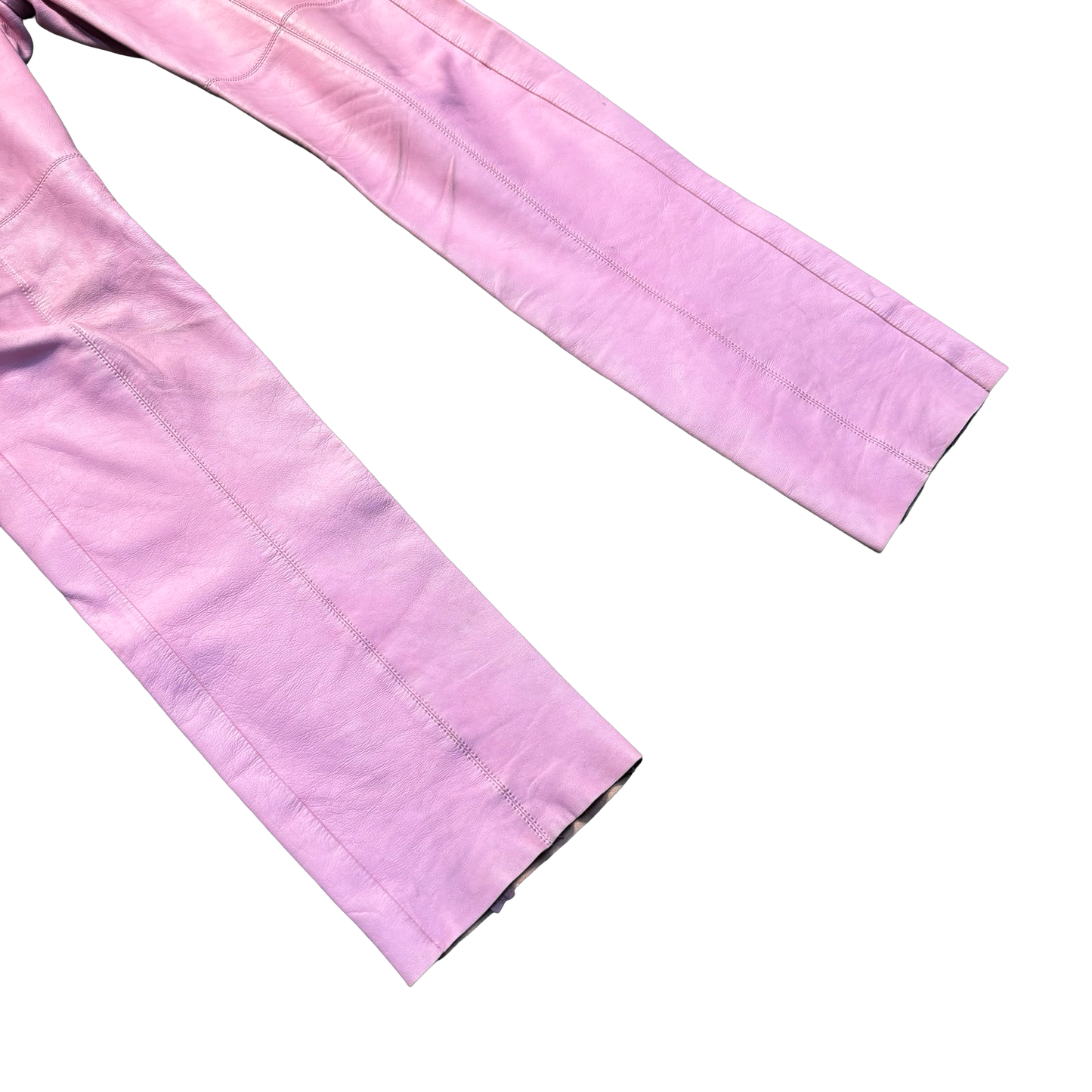 Alyx Pink Leather Biker Pants