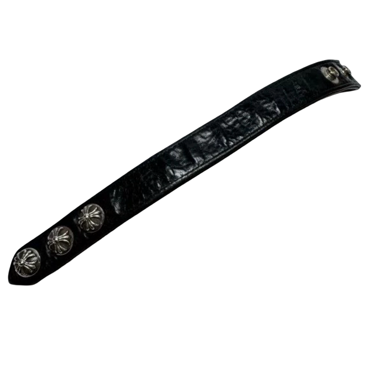Chrome Hearts Leather Cuff Bracelet