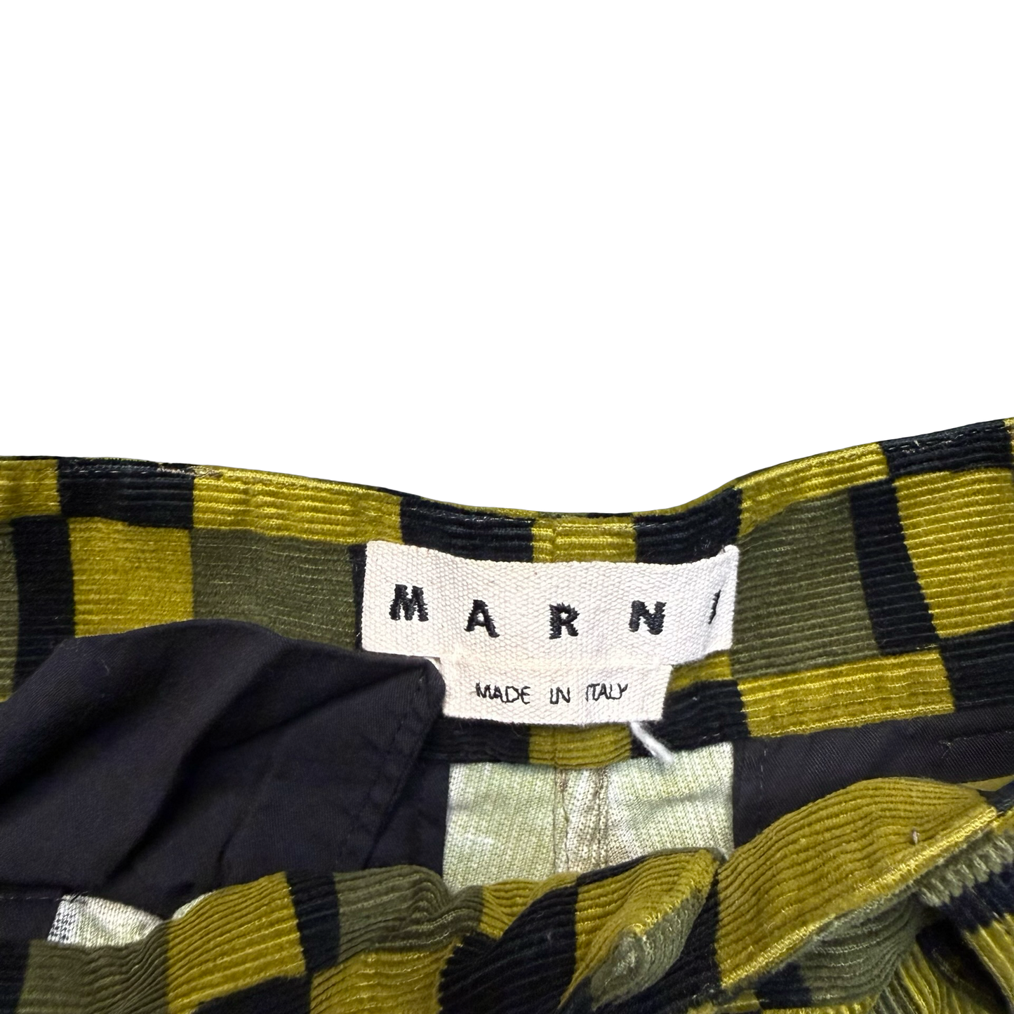 Marni Damier Corduroy Cargo Trousers