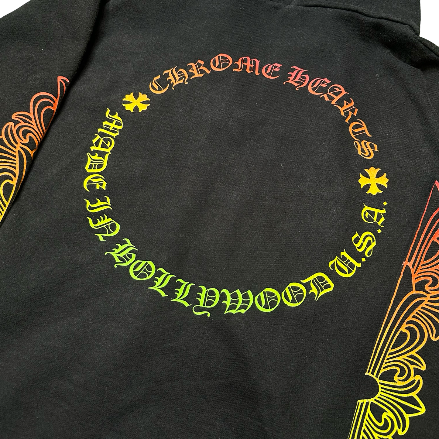 Chrome Hearts Floral Gradient Zip Up Hoodie