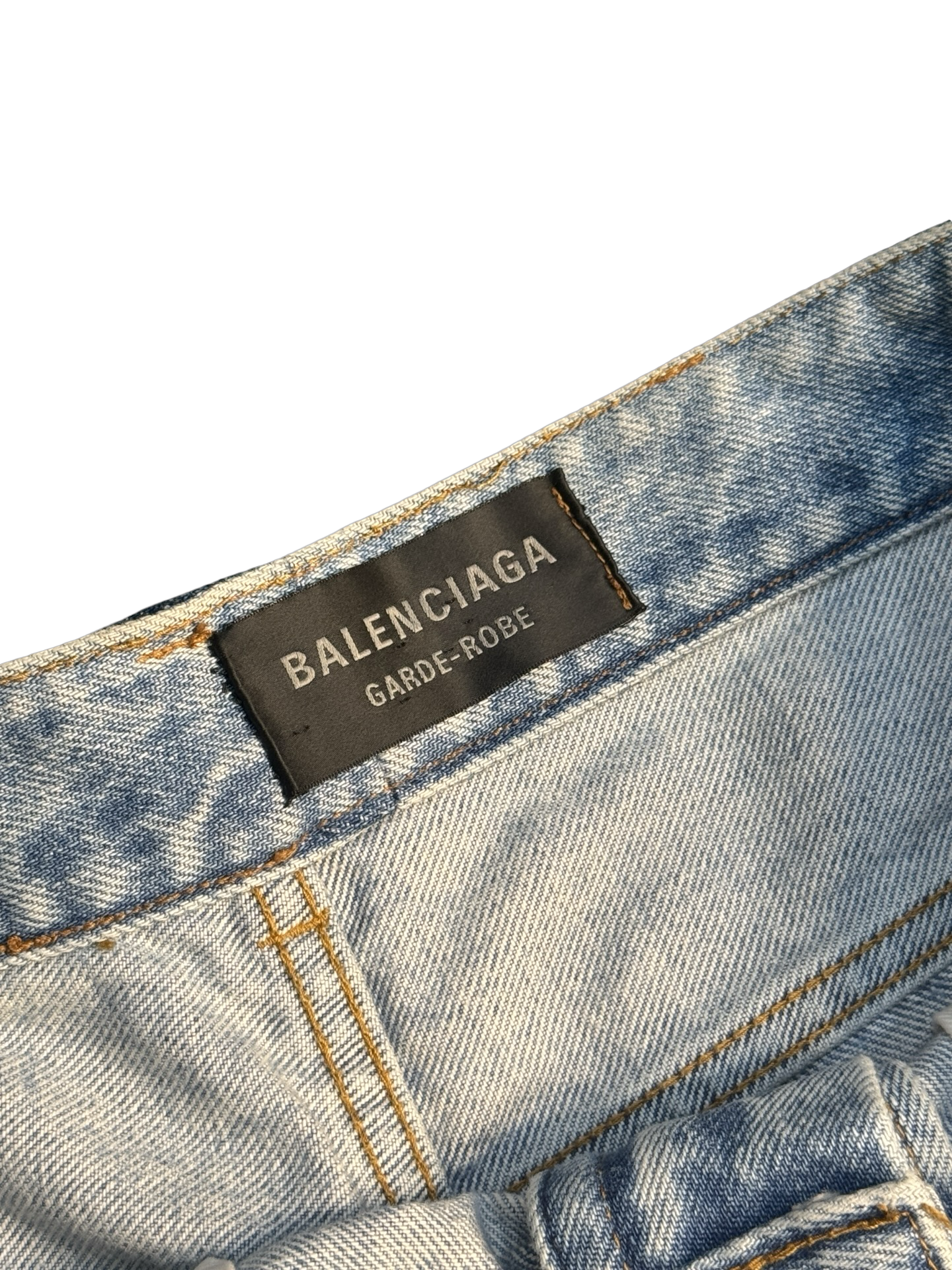 Balenciaga Light Washed Flared Denim