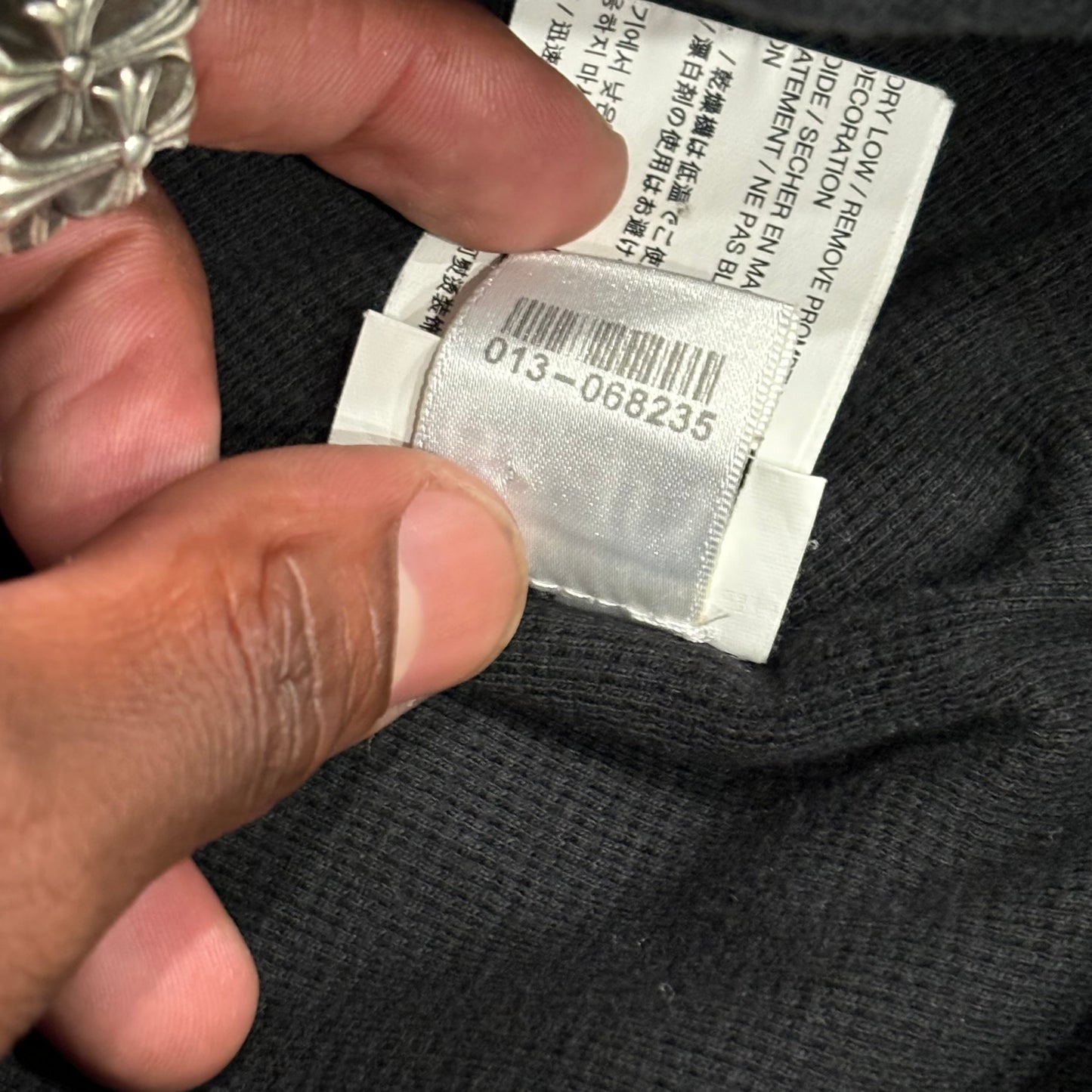 Chrome Hearts Vintage Thermal Zip-Up Hoodie