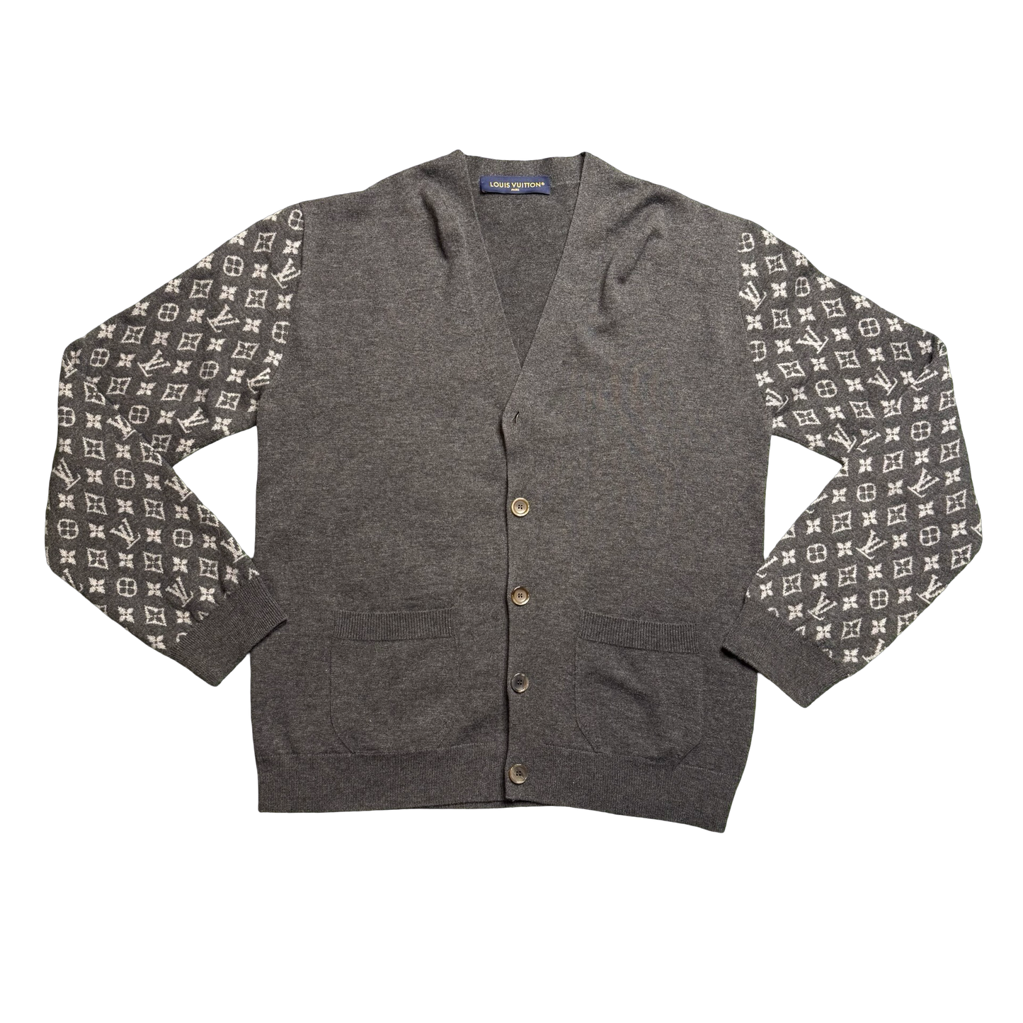 Louis Vuitton Monogram Mix Cashmere Cardigan