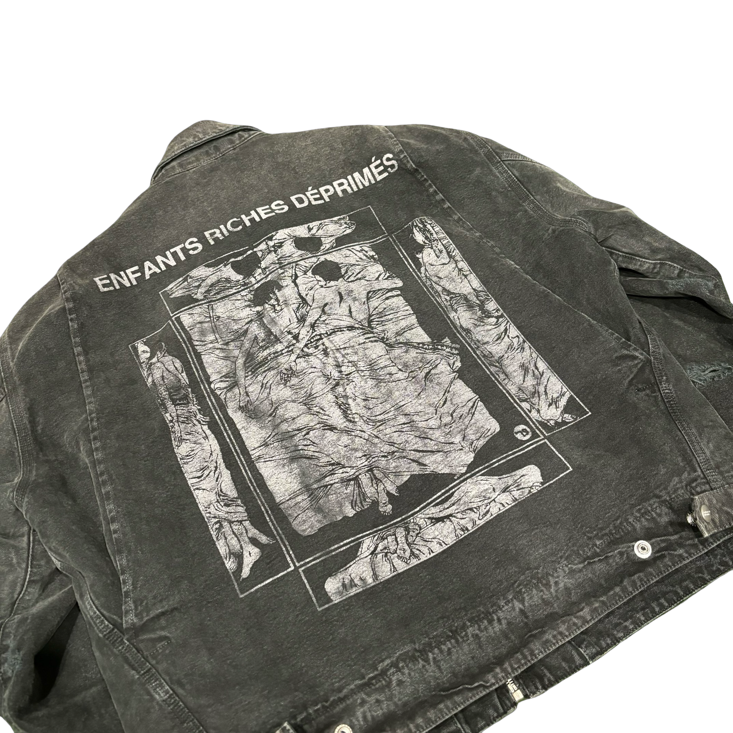 Enfants Riches Deprimes Grey Distressed Work Jacket