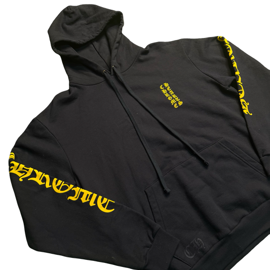 Chrome Hearts Navy Vertical Logo Pullover Hoodie