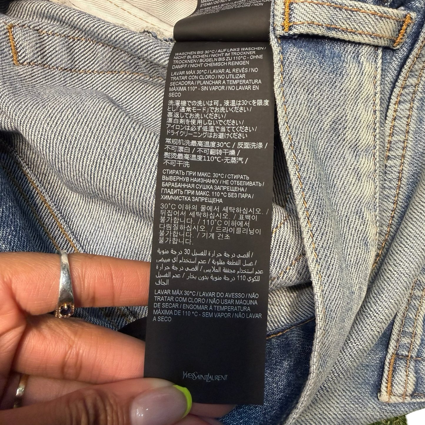 Saint Laurent D02 Distressed Jeans