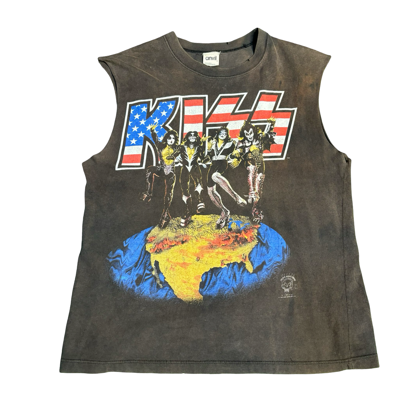 Vintage 1996 KISS World Tour Cut Off Shirt