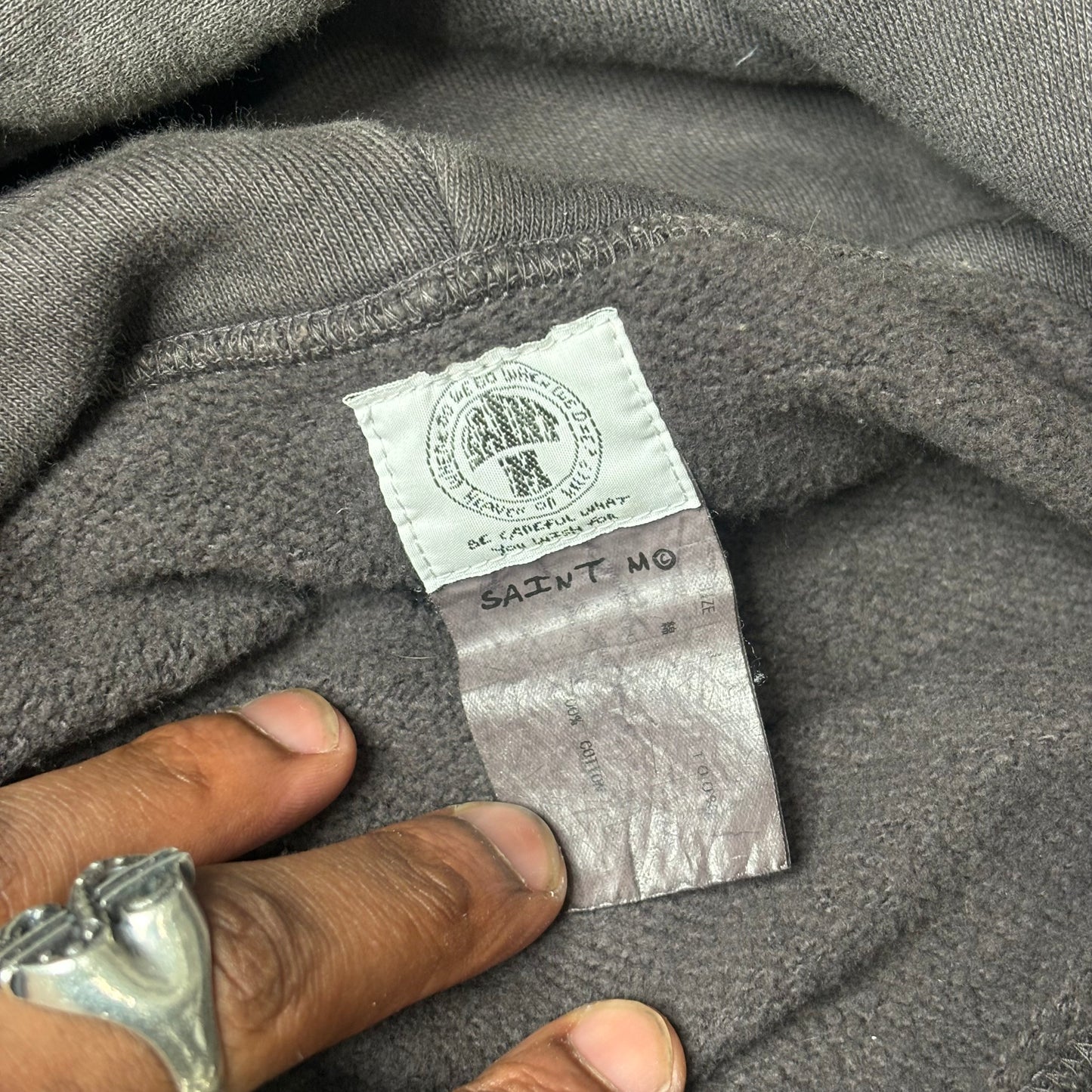 Saint Michael Distressed Hoodie
