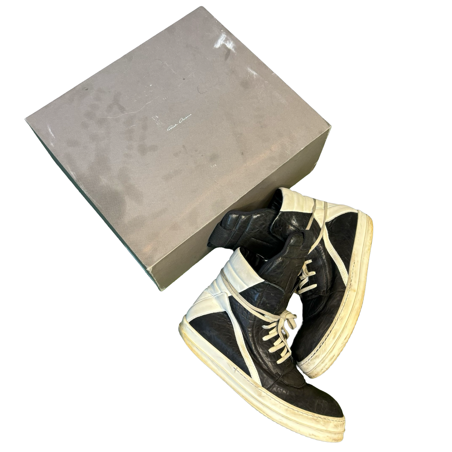 Rick Owens Crinkled Leather Geobaskets