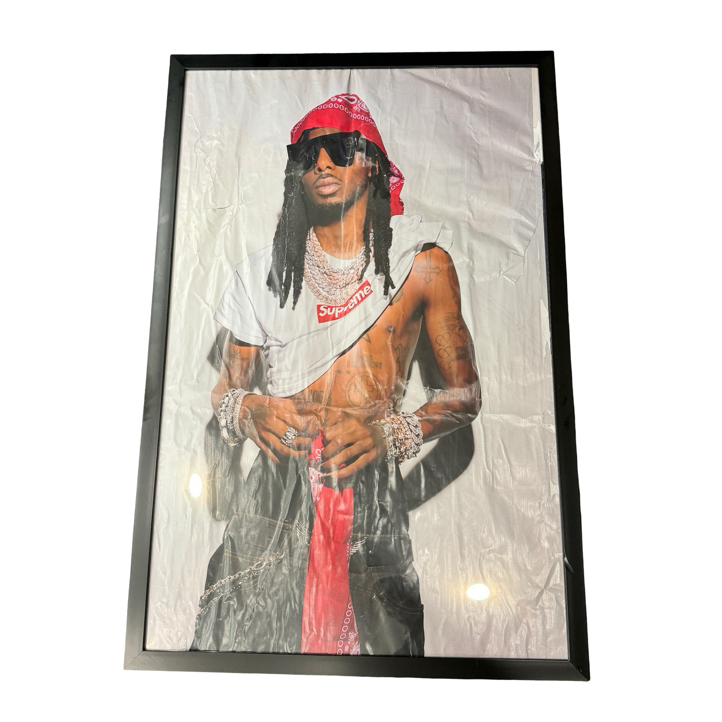 Supreme Playboi Carti Framed Poster