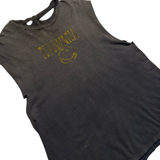 Vintage Nirvana Cut Off Tee