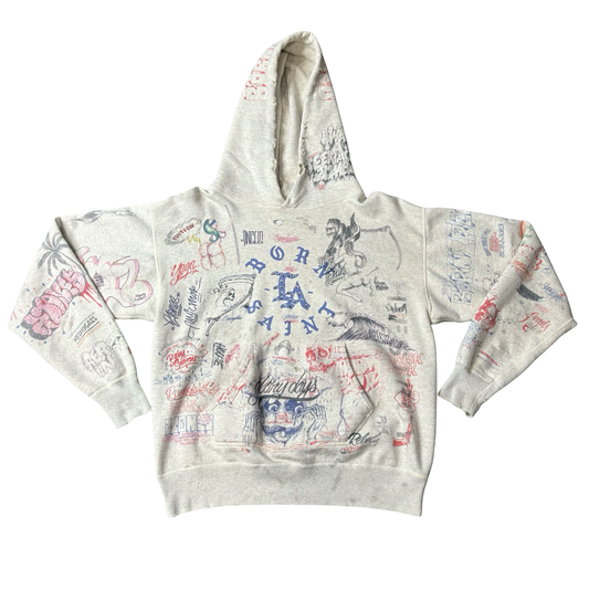 Saint Michael LA Graffiti Hoodie