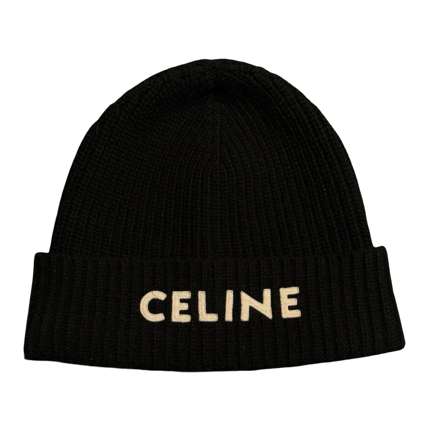 Celine Wool Logo Beanie