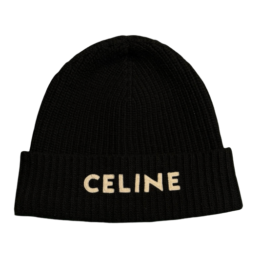 Celine Wool Logo Beanie