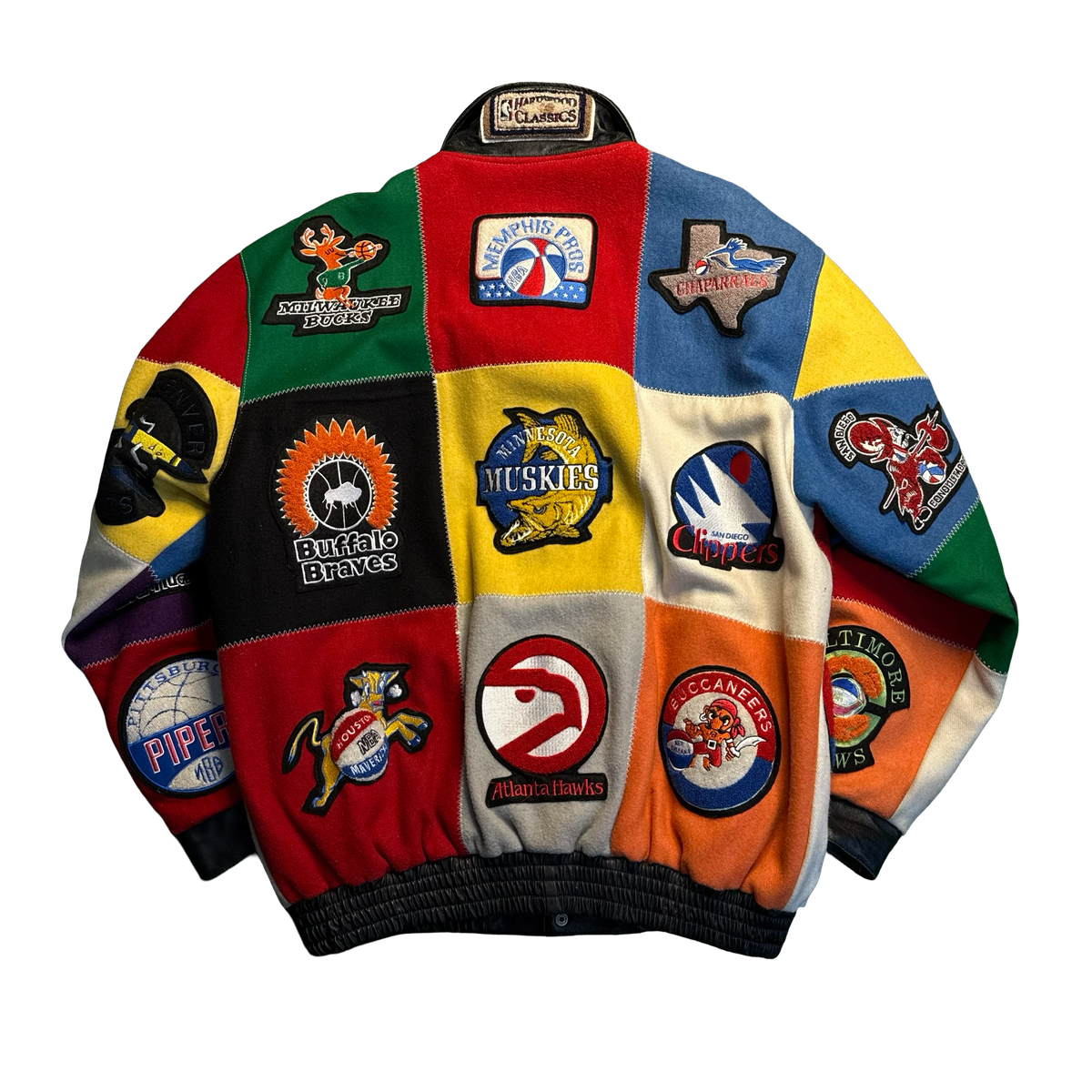 Vintage Jeff Hamilton NBA Patchwork Bomber