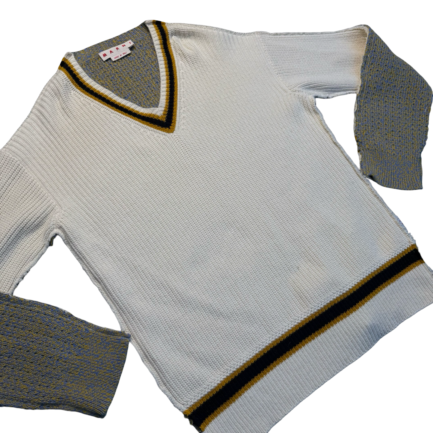 Marni Knitted V-Neck Sweater