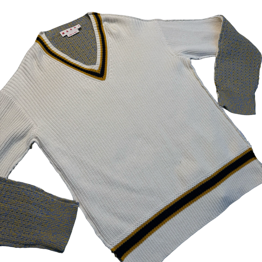 Marni Knitted V-Neck Sweater