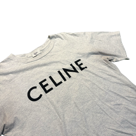 Celine Grey Logo Tee