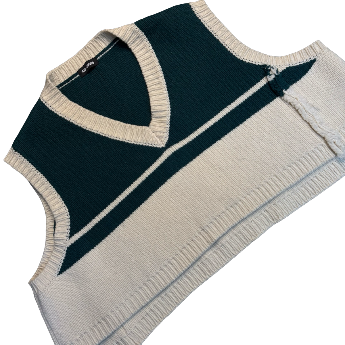 Raf Simons Distressed Knit Vest